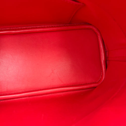 Bolide Red in Epsom, Silver hardware