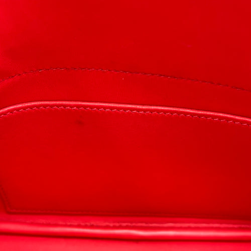 Bolide Red in Epsom, Silver hardware