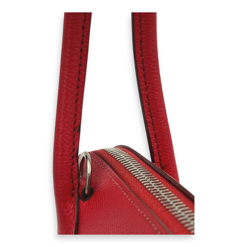 Bolide Red in Epsom, Silver hardware