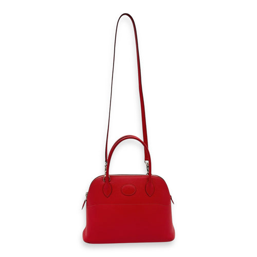 Bolide Red in Epsom, Silver hardware