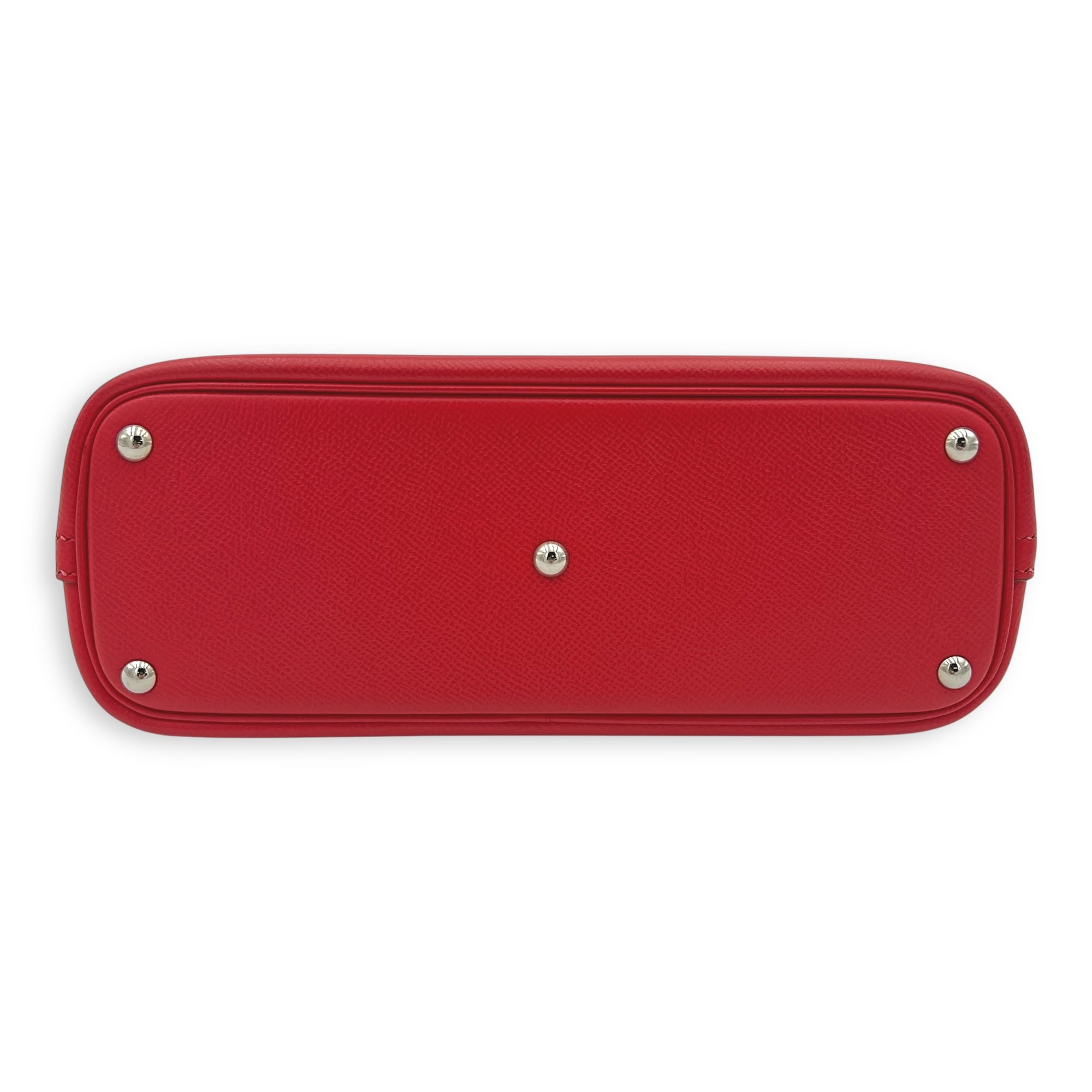 Bolide Red in Epsom, Silver hardware