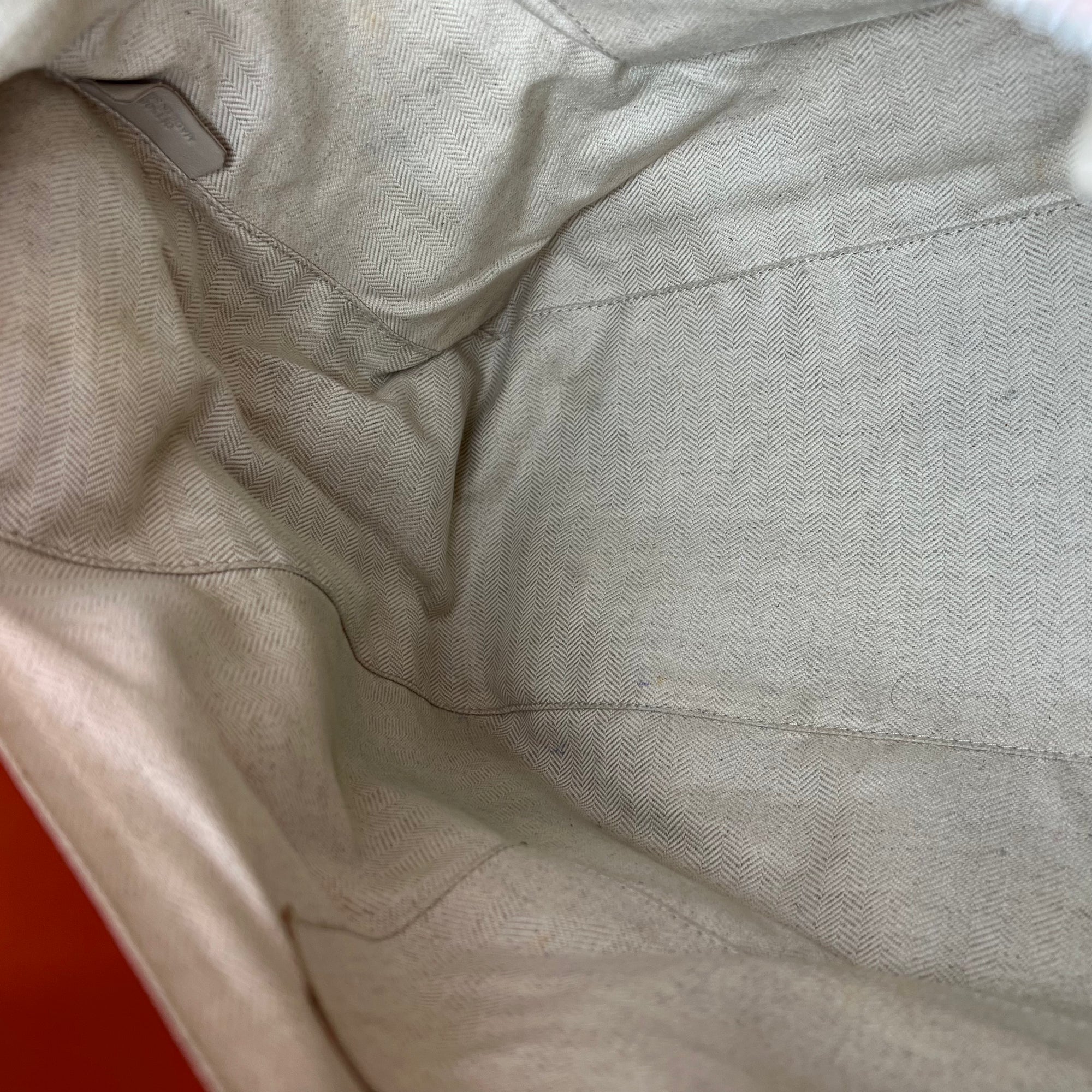 Puzzle Top Handle Bag Medium Orange in Calfskin, Silver hardware