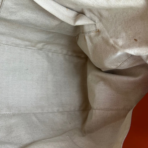 Puzzle Top Handle Bag Medium Orange in Calfskin, Silver hardware