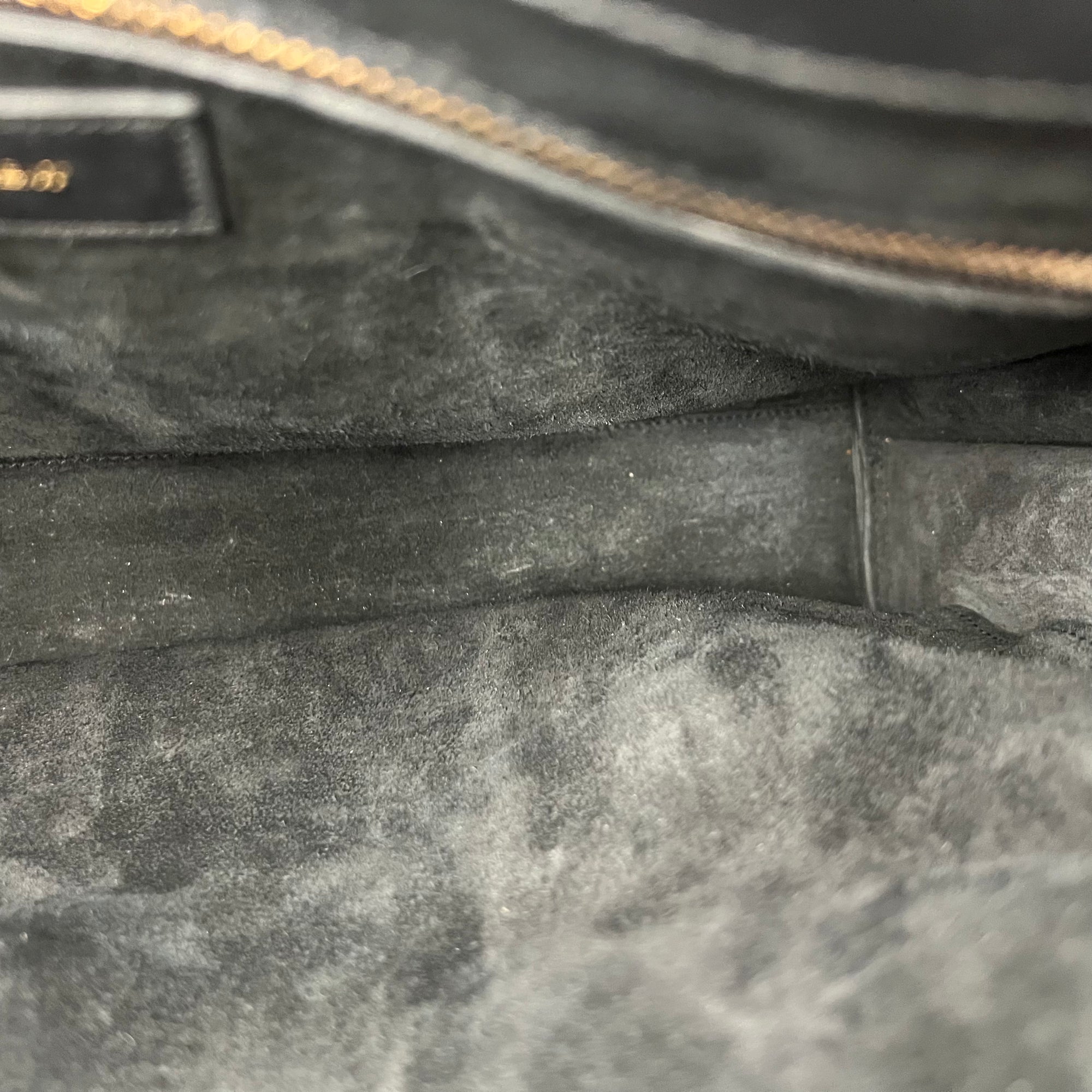 Sac de Jour Tote Bag Large Black in Calfskin, Gold hardware