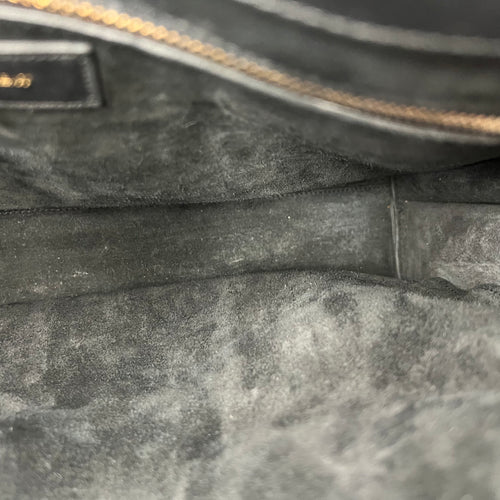 Sac de Jour Tote Bag Large Black in Calfskin, Gold hardware