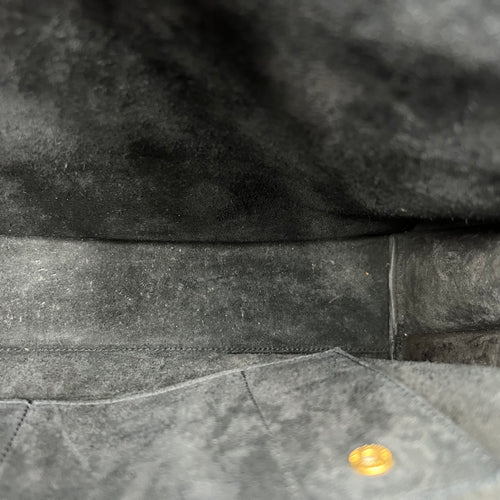 Sac de Jour Tote Bag Large Black in Calfskin, Gold hardware