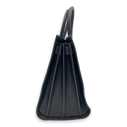 Sac de Jour Tote Bag Large Black in Calfskin, Gold hardware