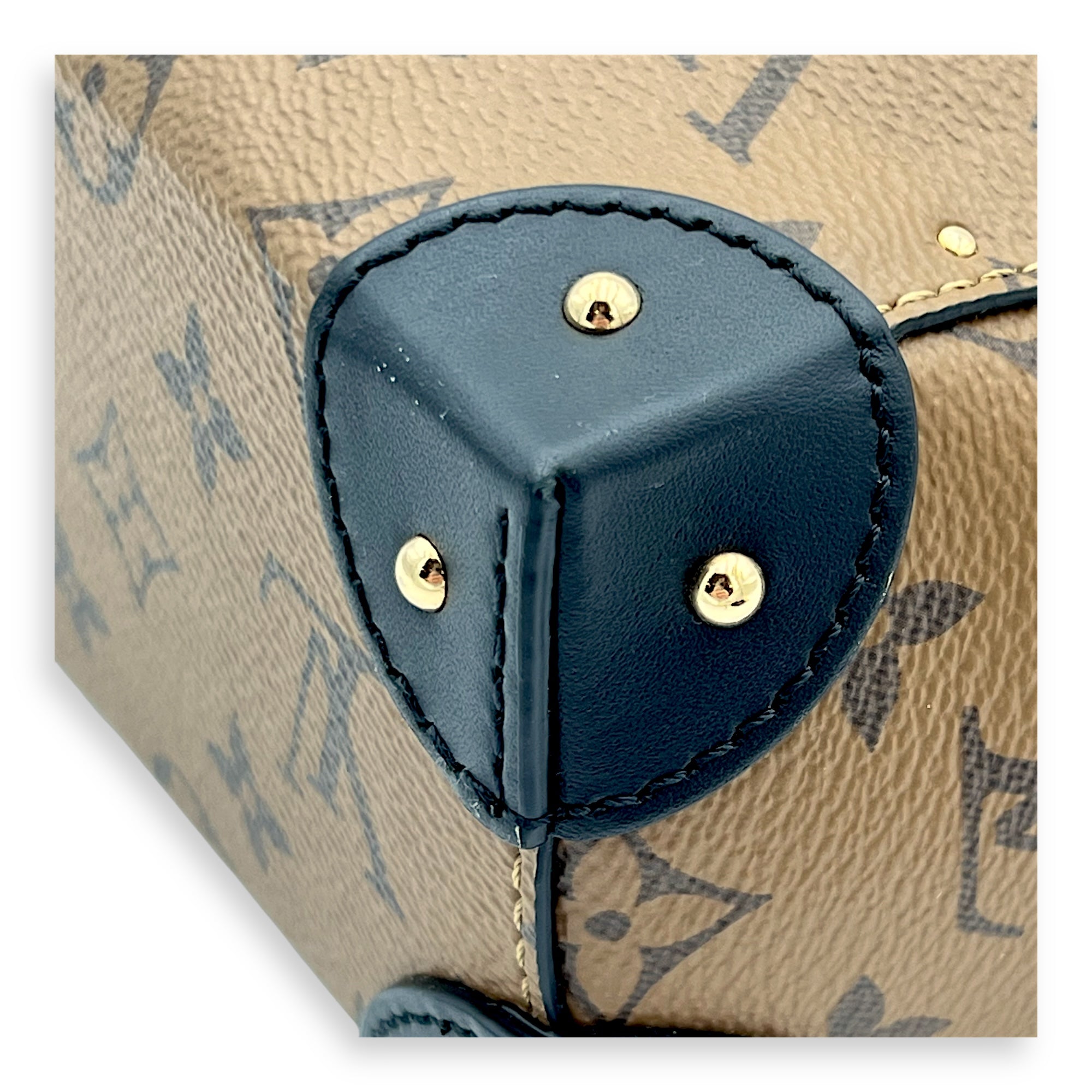 Noe Trunk Shoulder Bag Brown in Monogram Coated Canvas, Gold hardware