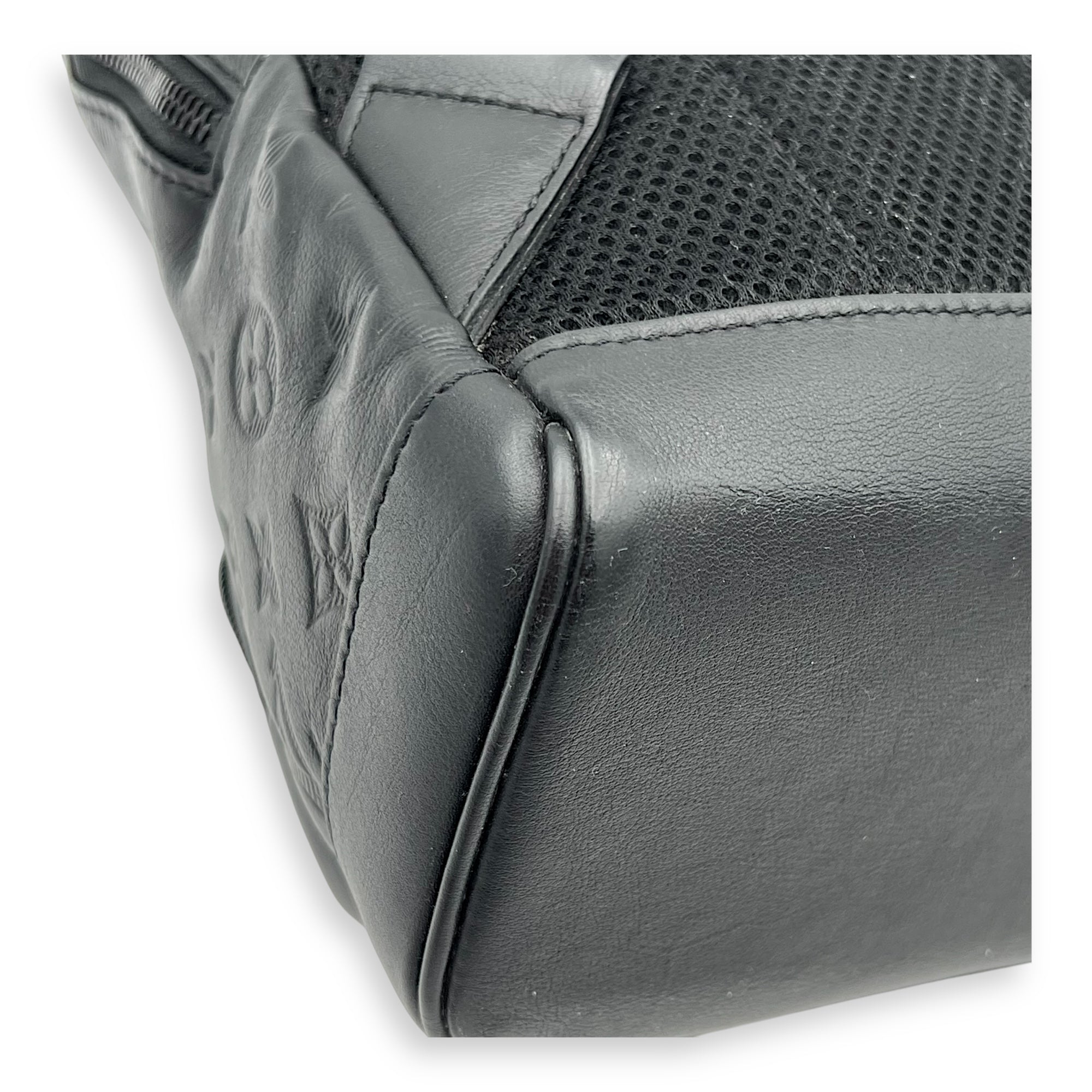 Racer Sling bag Black in Calfskin, Black hardware