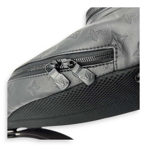 Racer Sling bag Black in Calfskin, Black hardware