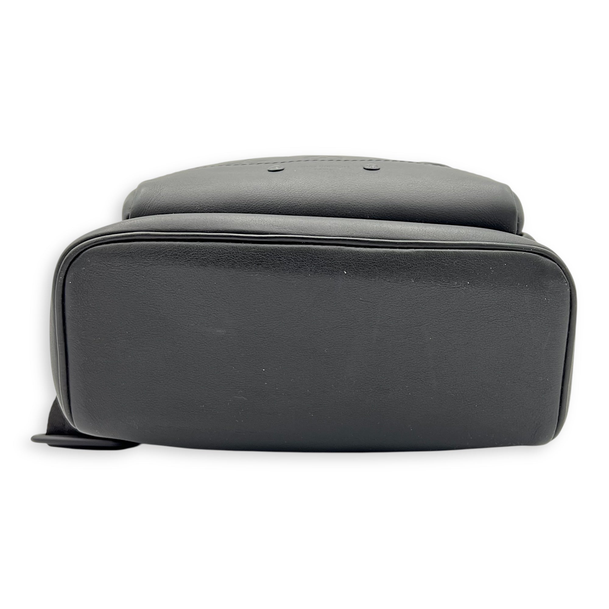 Racer Sling bag Black in Calfskin, Black hardware