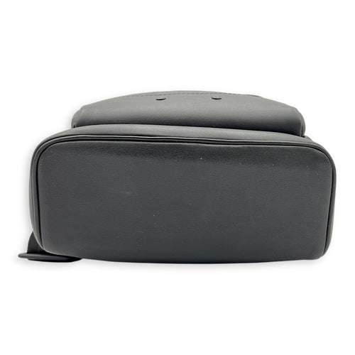 Racer Sling bag Black in Calfskin, Black hardware