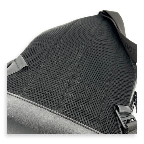Racer Sling bag Black in Calfskin, Black hardware