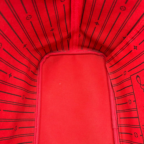 Neverfull Tote Bag Brown in Coated Canvas, Gold hardware