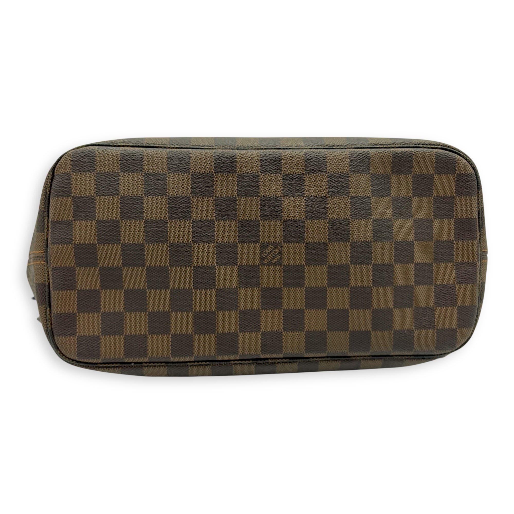 Neverfull Tote Bag Brown in Coated Canvas, Gold hardware