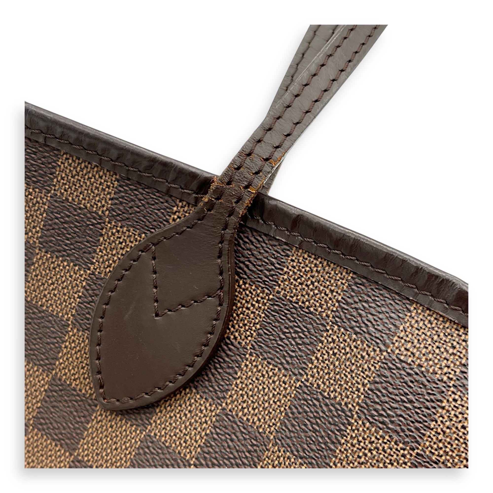 Neverfull Tote Bag Brown in Coated Canvas, Gold hardware