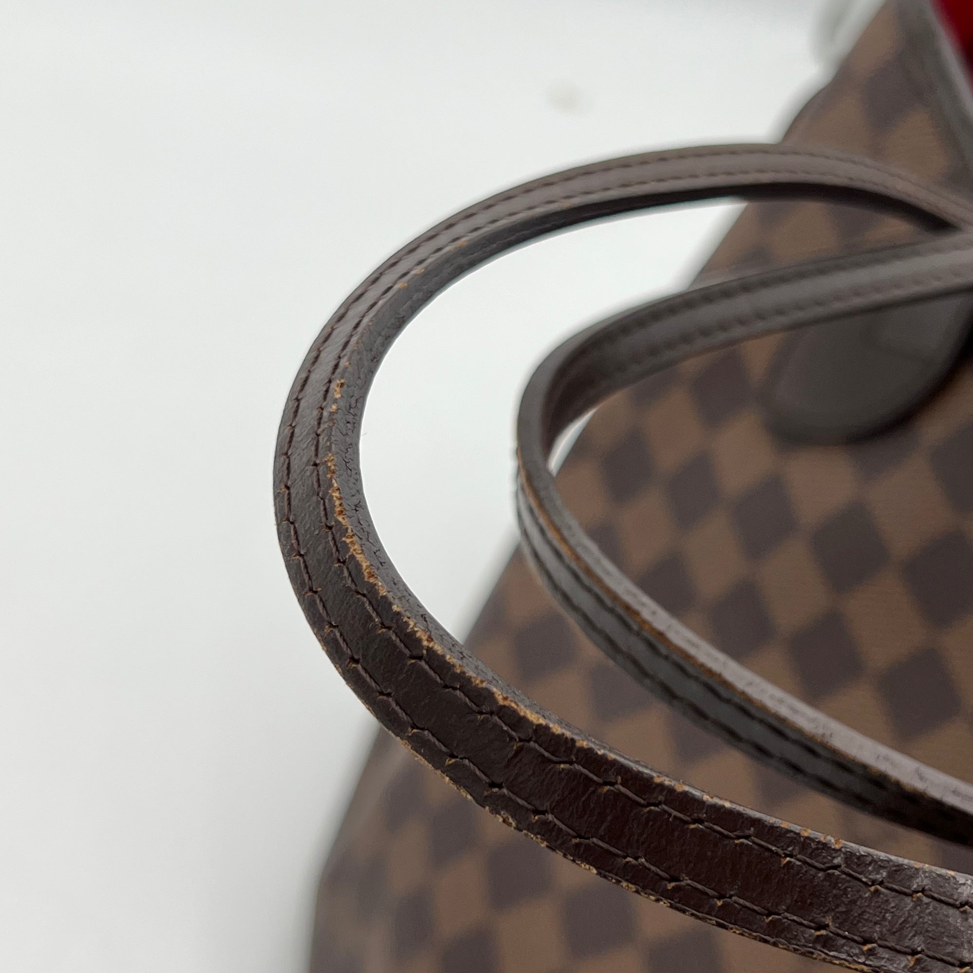 Neverfull Tote Bag Brown in Coated Canvas, Gold hardware