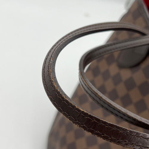 Neverfull Tote Bag Brown in Coated Canvas, Gold hardware