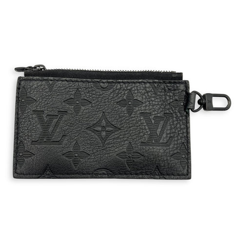 Gaston Wearable Wallet Shoulder Bag Black in Calfskin, Black hardware