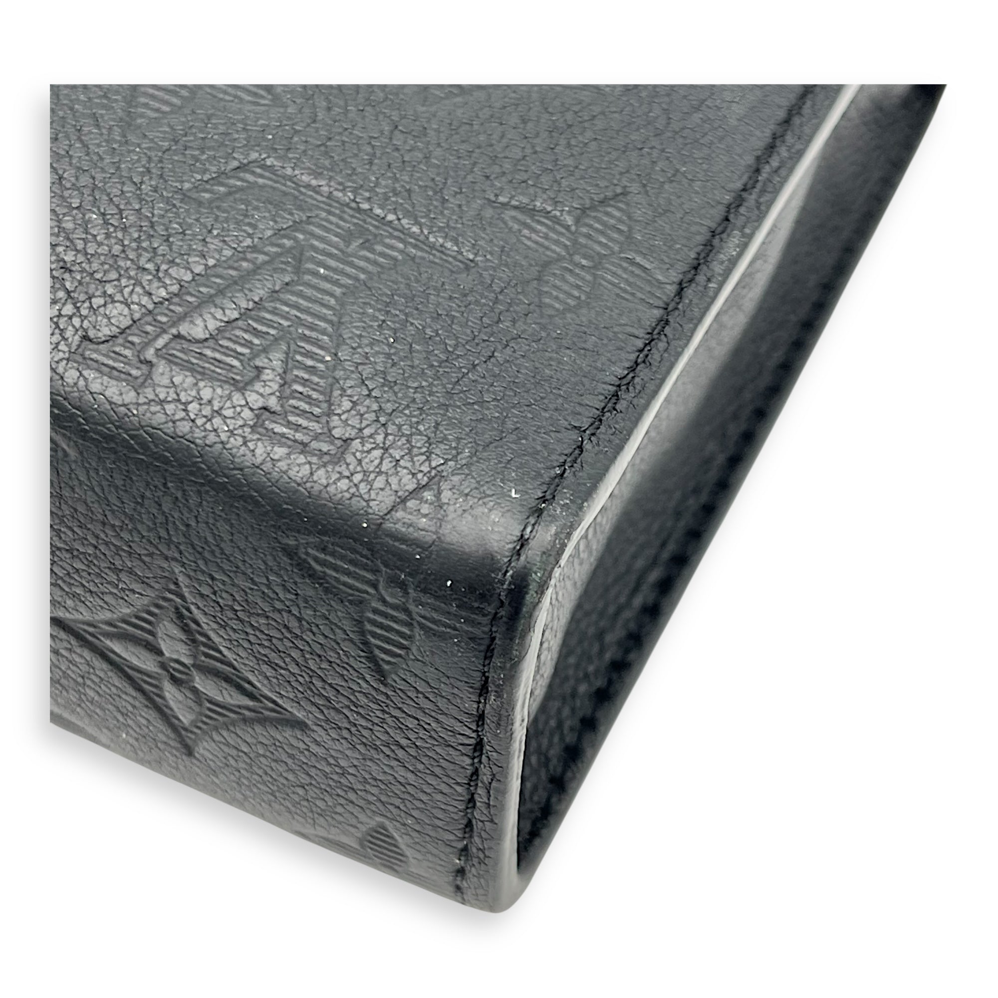 Gaston Wearable Wallet Shoulder Bag Black in Calfskin, Black hardware