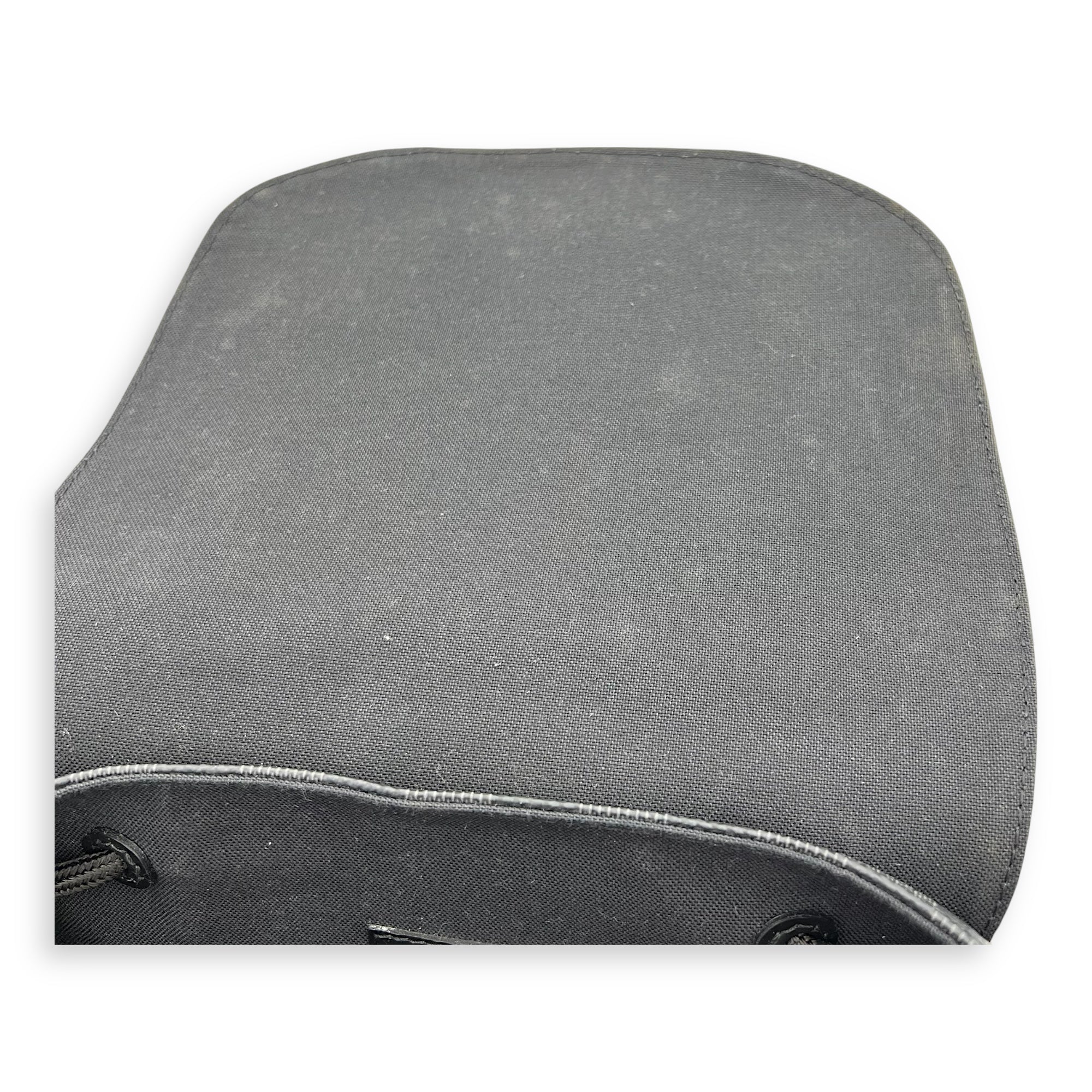 Christopher Backpack Black in Coated Canvas, Silver hardware