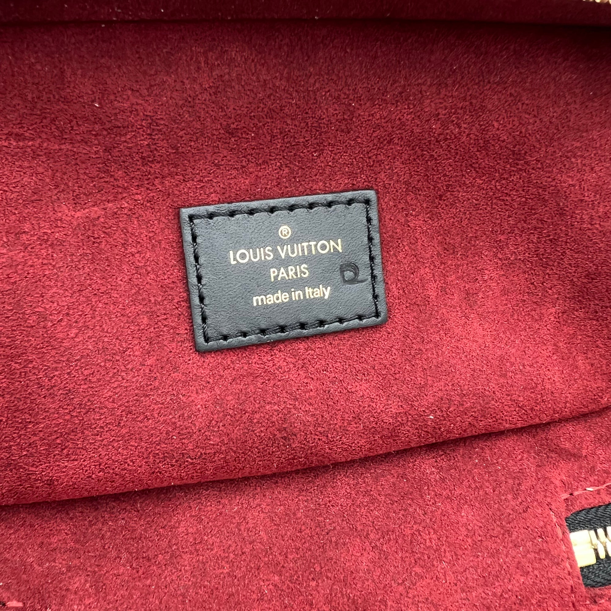 Vanity Top Handle Bag Black in Empreinte Leather, Guilloche hardware