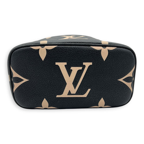 Vanity Top Handle Bag Black in Empreinte Leather, Guilloche hardware