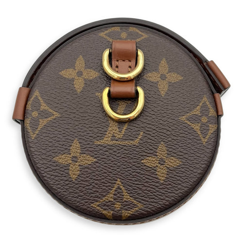 Papillon Trunk Shoulder Bag Brown in Monogram Coated Canvas, Gold hardware