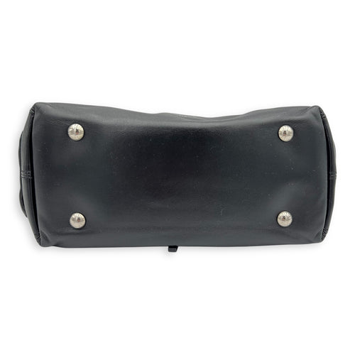 Carryall Cargo Vibe Shoulder Bag Black in Calfskin, Silver hardware