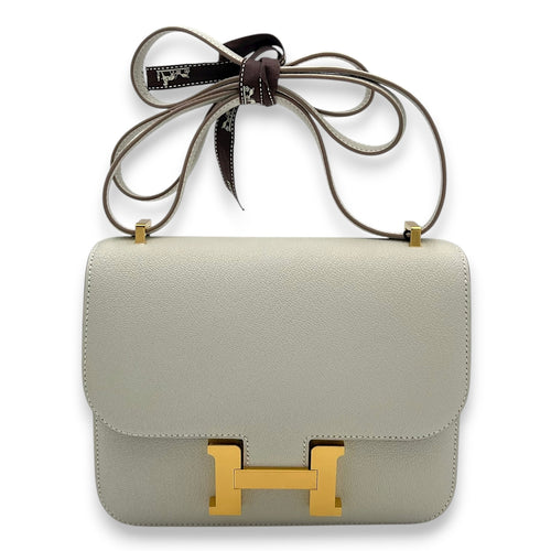 Constance 18 Verso with Mirror Mushroom/Biscuit in Chevre Mysore, Gold hardware