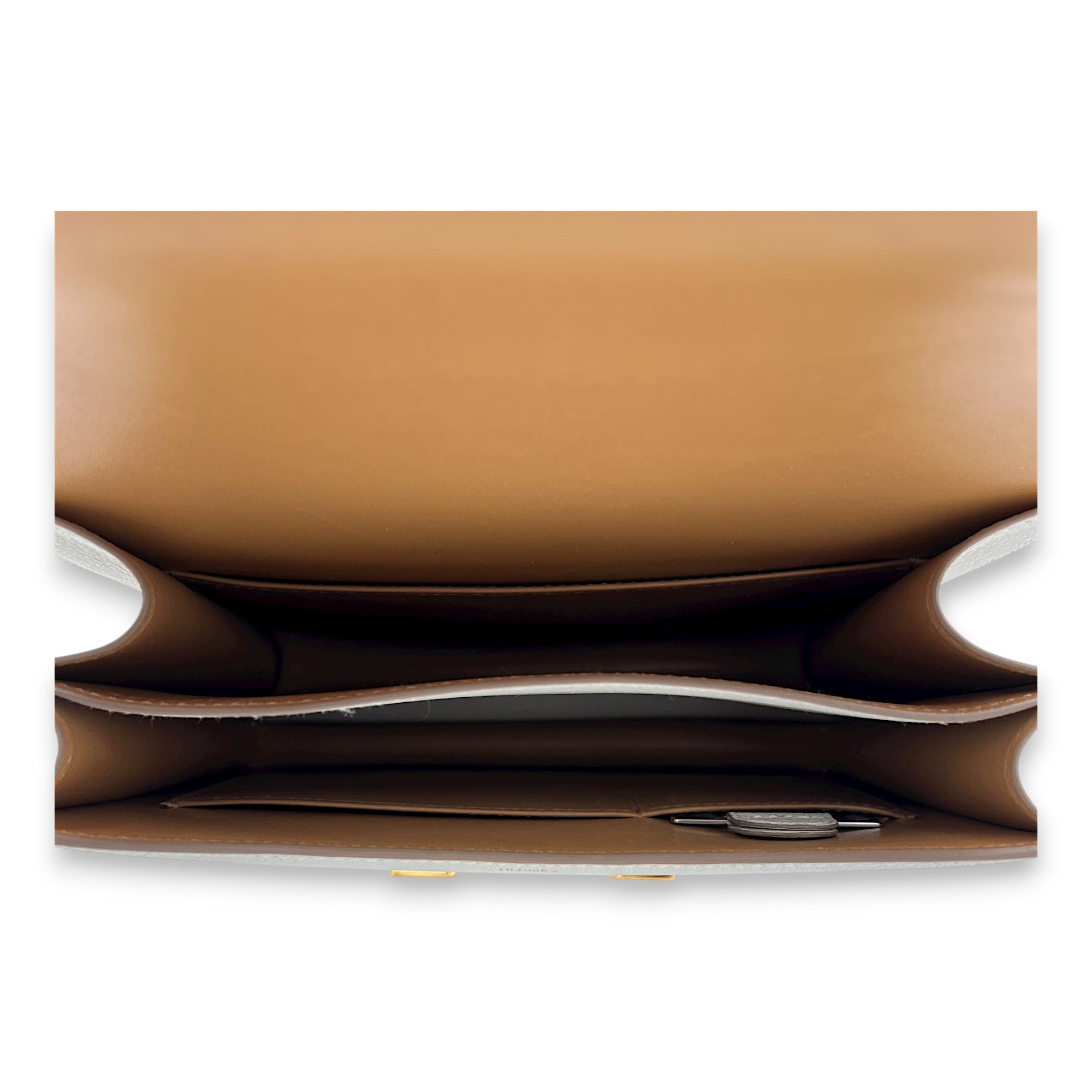 Constance 18 Verso with Mirror Mushroom/Biscuit in Chevre Mysore, Gold hardware