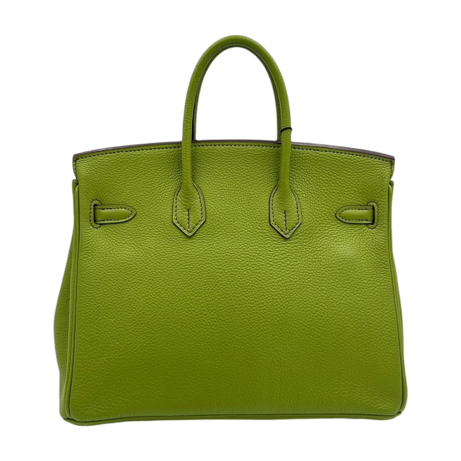 Birkin 25 Vert Anis in Togo, Palladium hardware