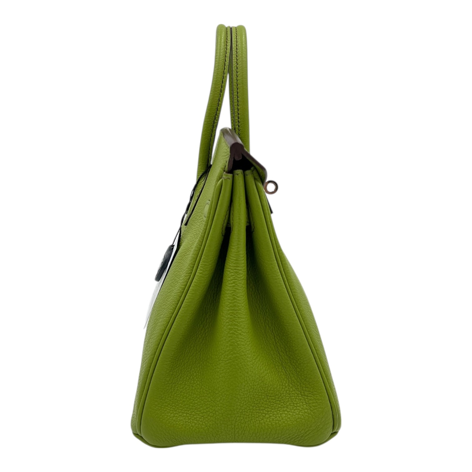 Birkin 25 Vert Anis in Togo, Palladium hardware