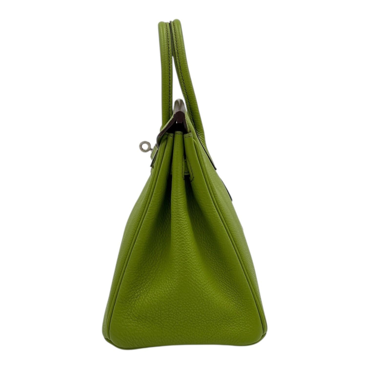 Birkin 25 Vert Anis in Togo, Palladium hardware