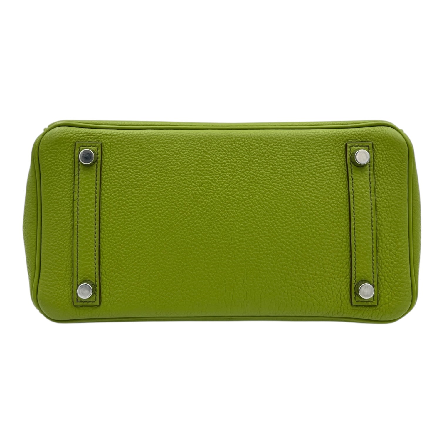 Birkin 25 Vert Anis in Togo, Palladium hardware