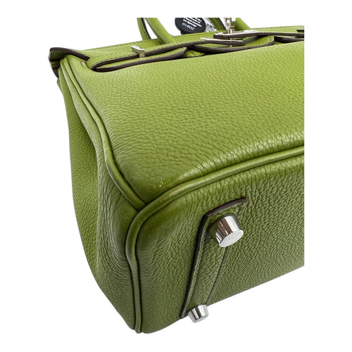 Birkin 25 Vert Anis in Togo, Palladium hardware