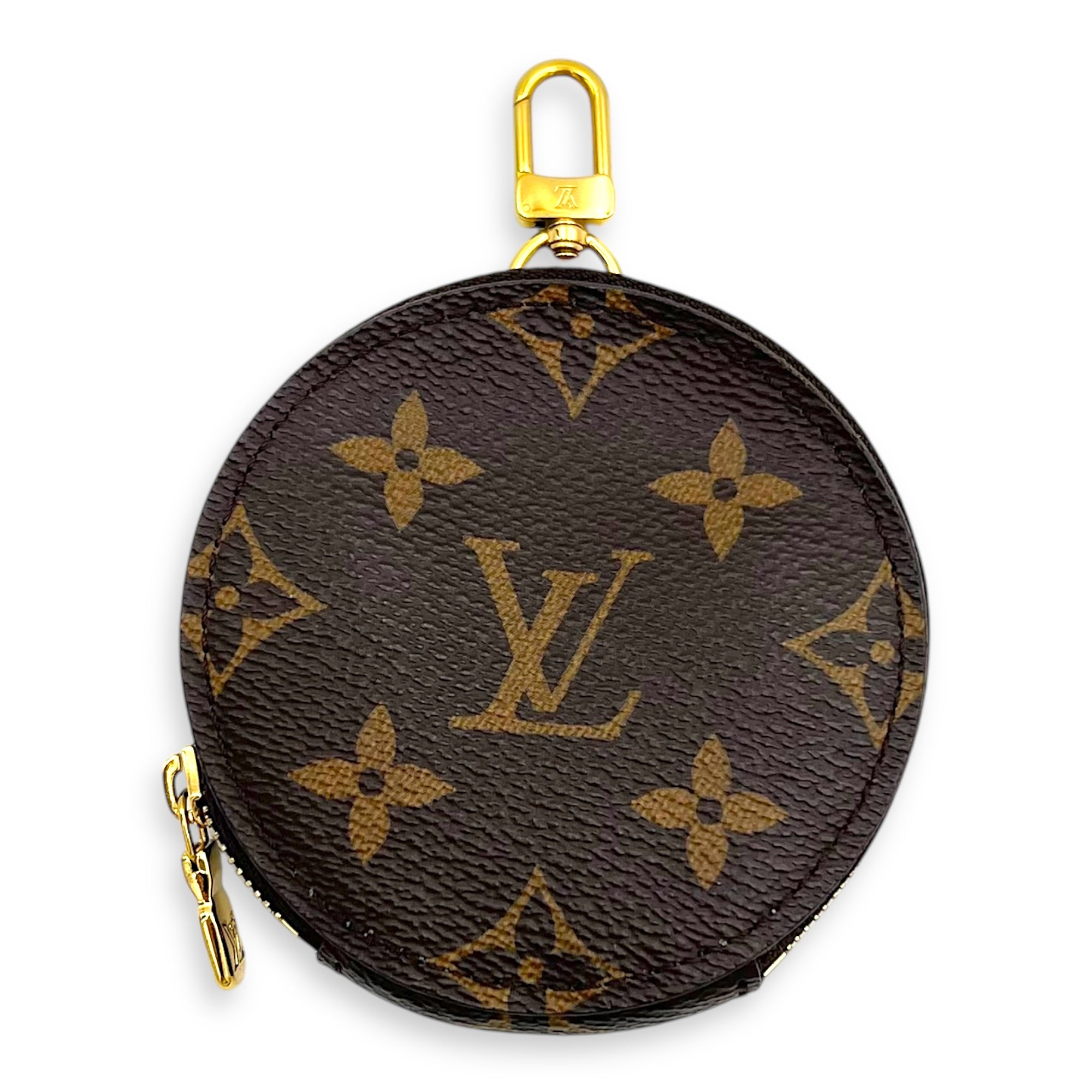 Neverfull Top Handle Bag BB Brown in Monogram Coated Canvas, Gold hardware