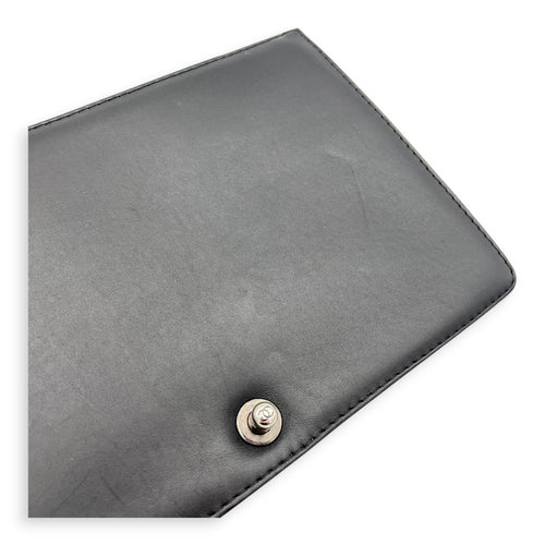 Boy Shoulder Bag Medium Black in Calfskin, Ruthenium hardware