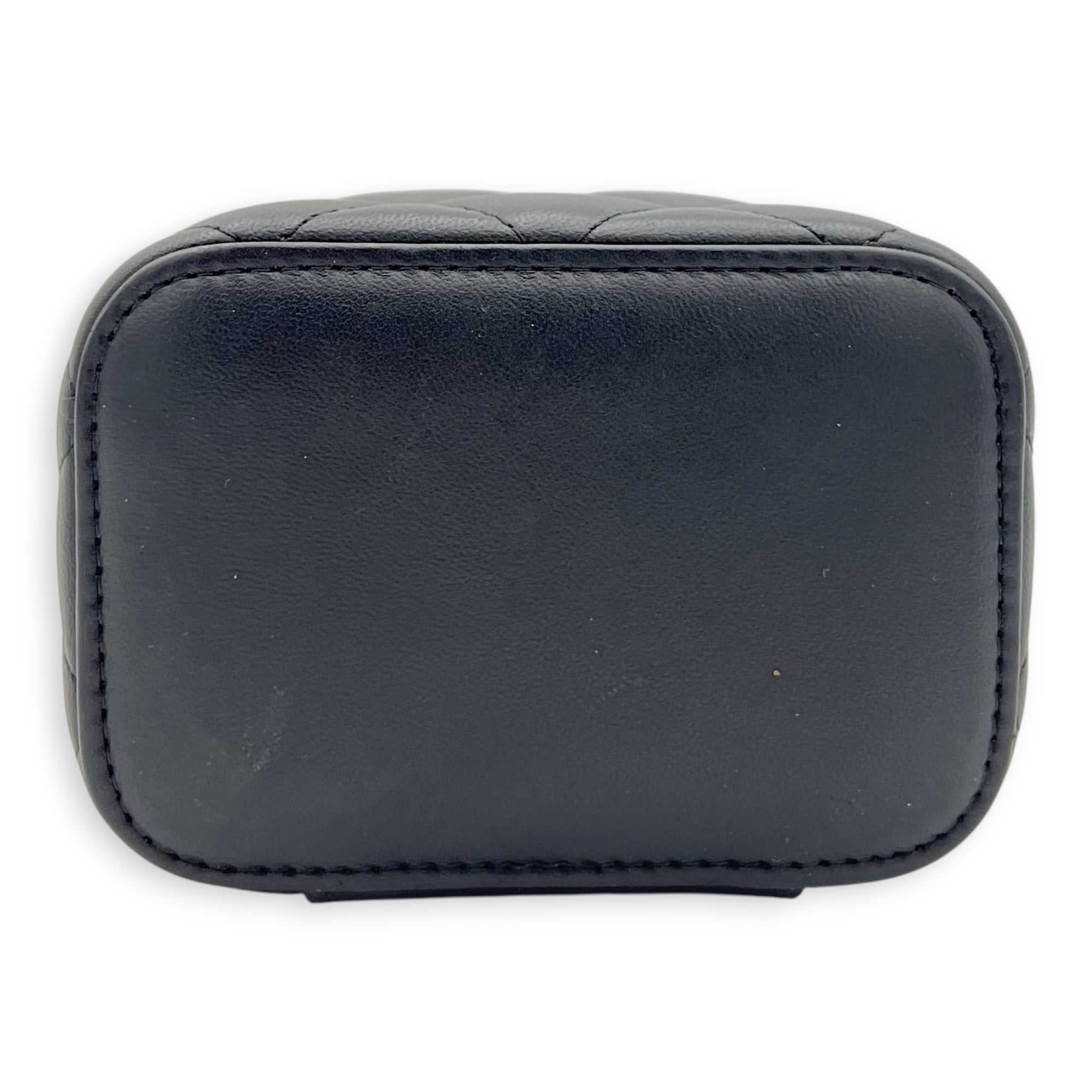 CC Vanity Bag Mini Black in Lambskin, Gold hardware