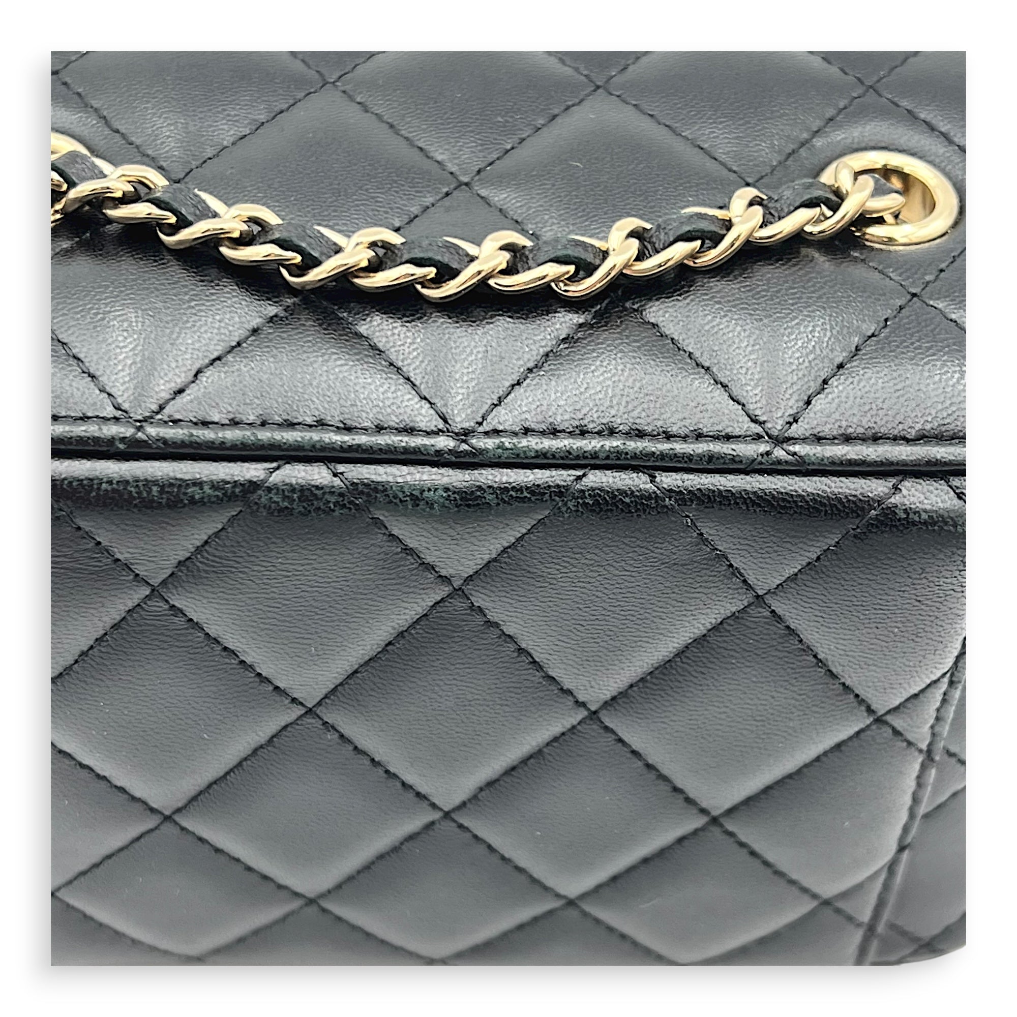 CC Vanity Bag Black in Lambskin, Gold hardware