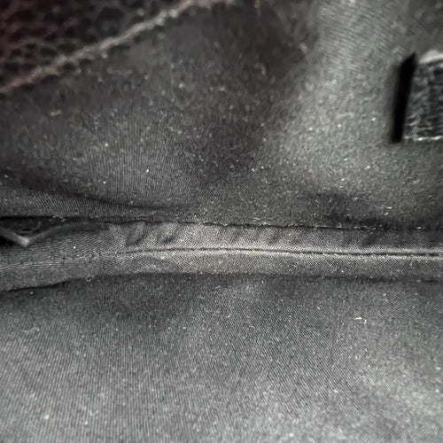 Saddle Shoulder Bag Blue in Jacquard, Silver hardware