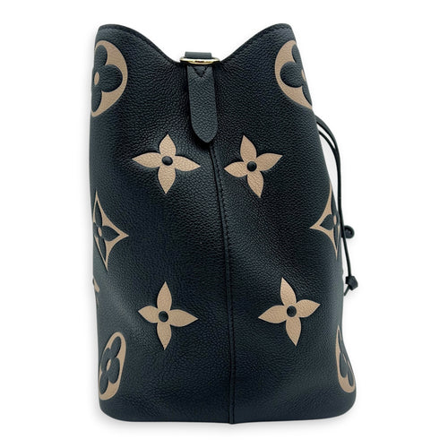 NeoNoe Bucket Bag Black in Empreinte Leather, Gold hardware