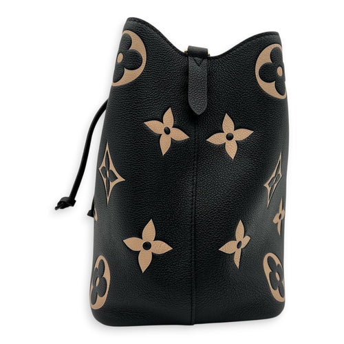 NeoNoe Bucket Bag Black in Empreinte Leather, Gold hardware