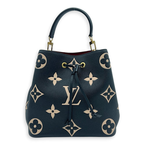 NeoNoe Bucket Bag Black in Empreinte Leather, Gold hardware