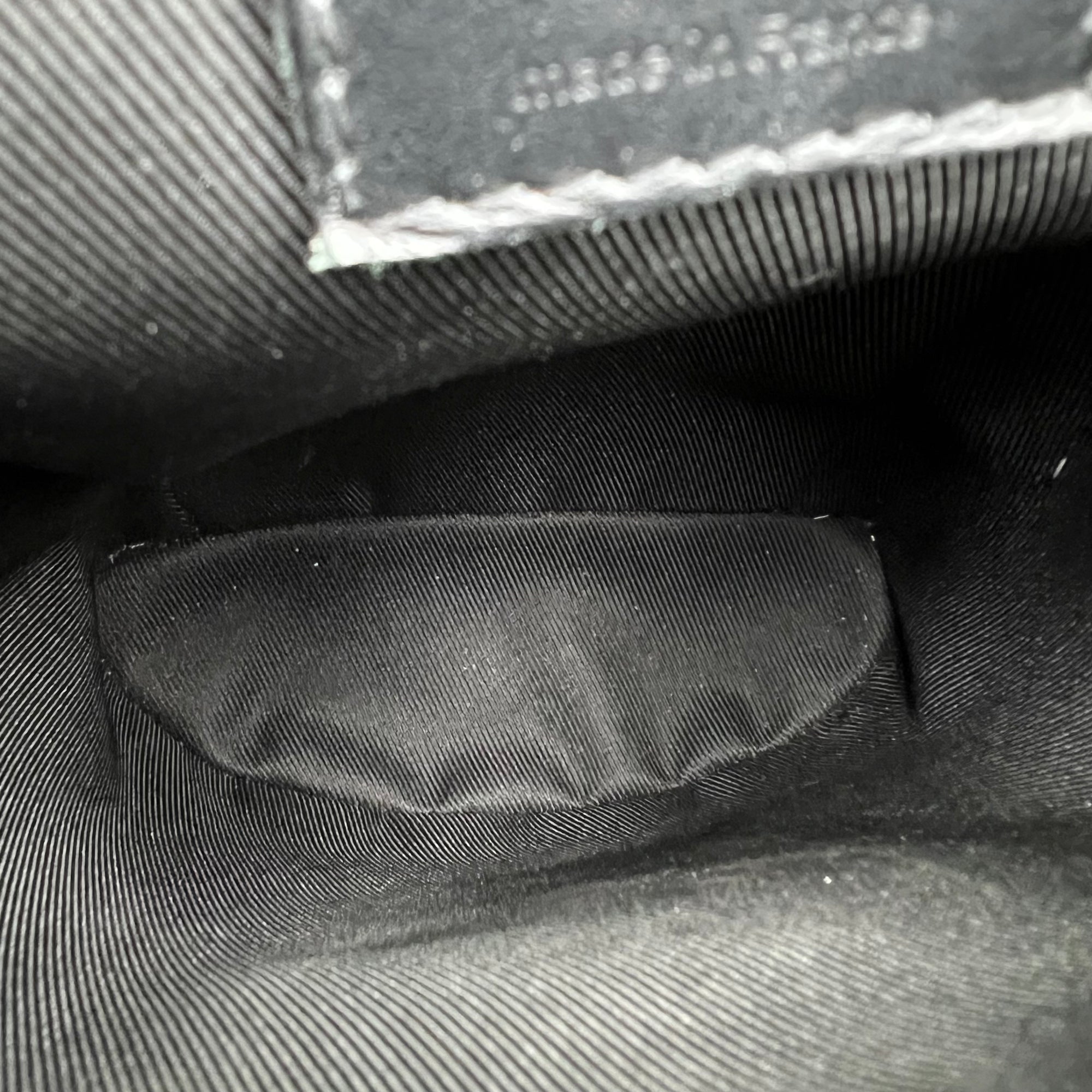 Christopher Shoulder Bag Black in Monogram Coated Canvas, Silver hardware