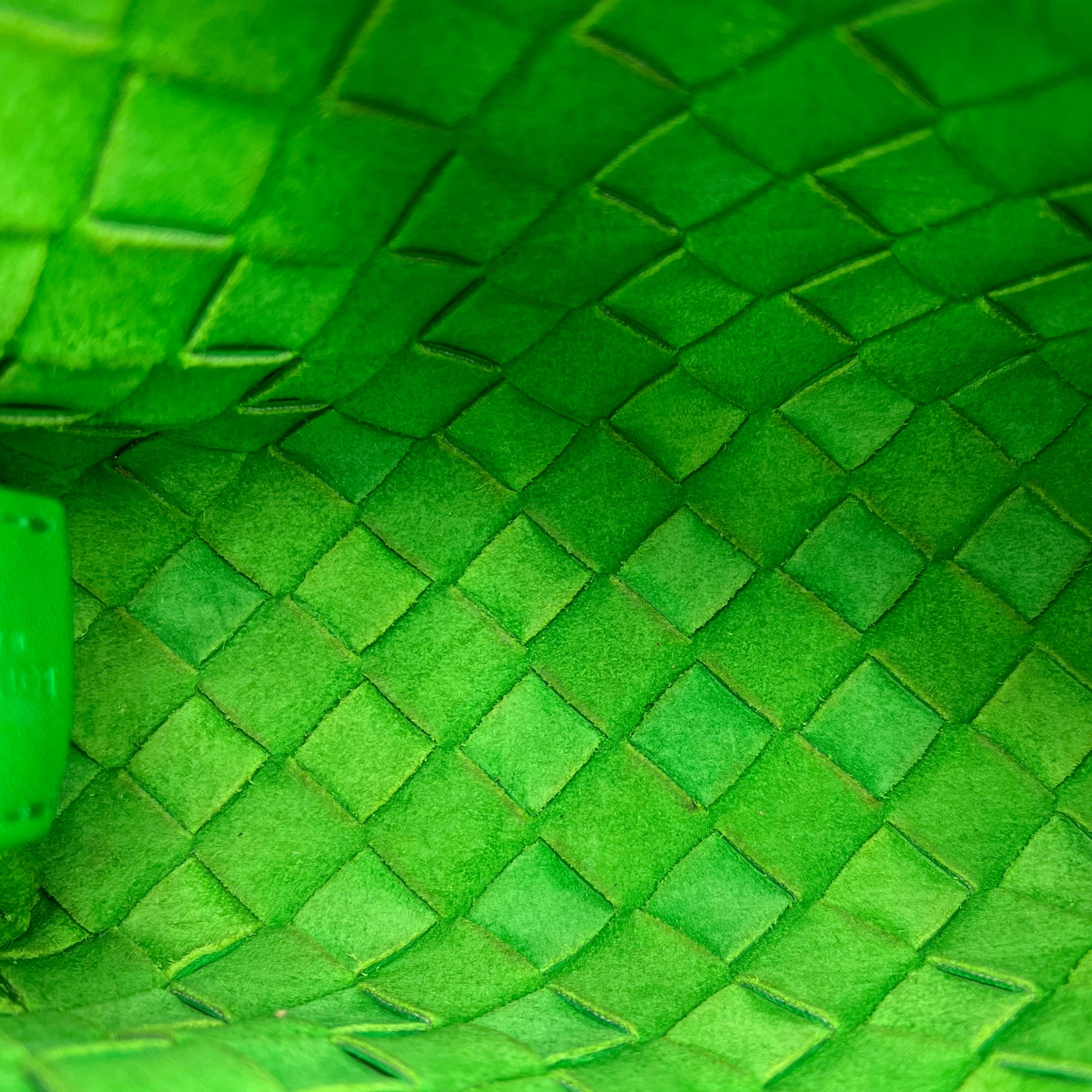 Loop Shoulder Bag Green in Lambskin, Gold hardware
