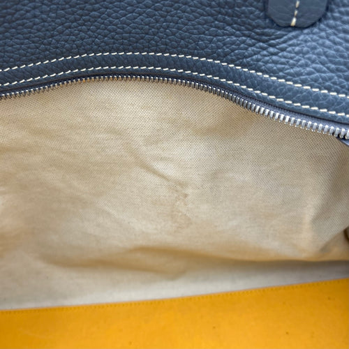 Hardy Tote Bag Grey in Coated Canvas, Silver hardware