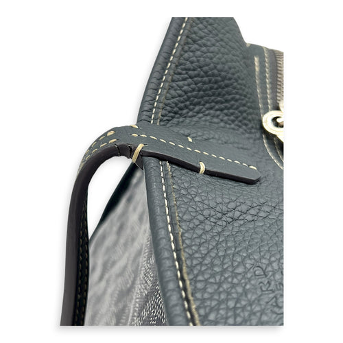 Hardy Tote Bag Grey in Coated Canvas, Silver hardware