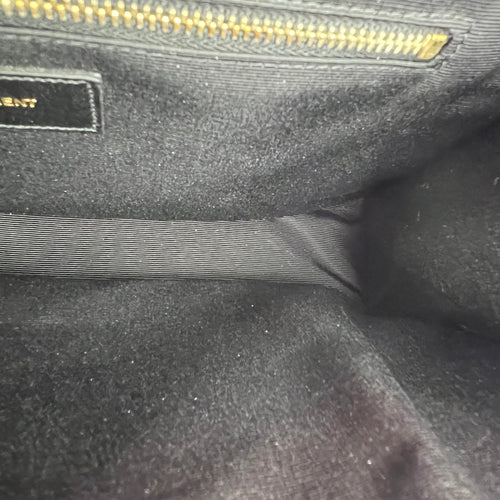 Envelope Shoulder Bag Large Red in Caviar Leather, Gold hardware