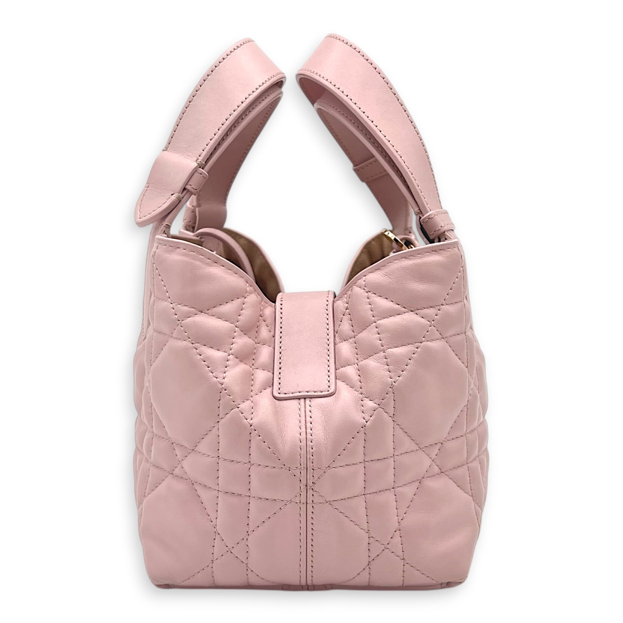 Toujours Top Handle Bag Small Pink in Calfskin, Gold hardware